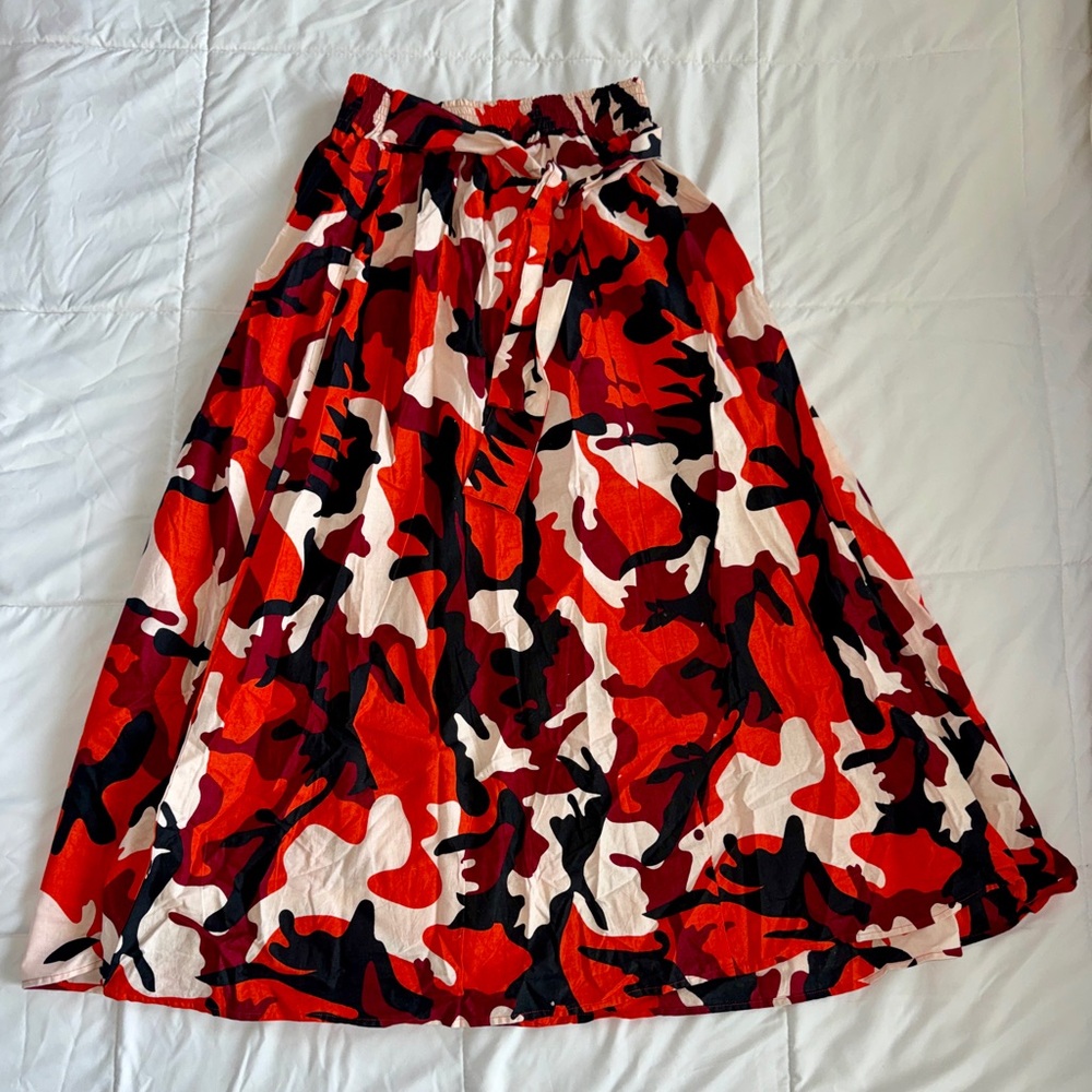 Camouflage Maxi Skirt